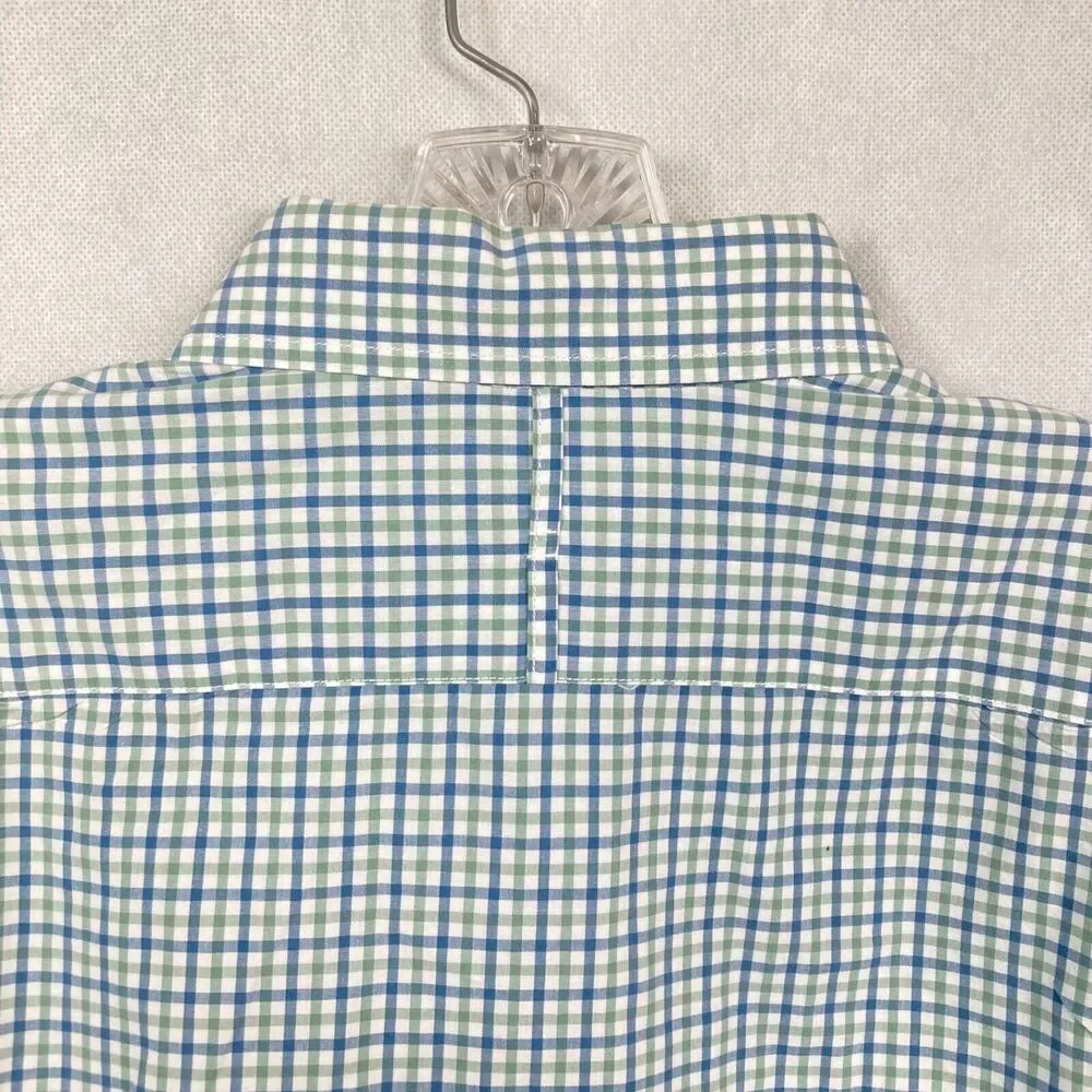 Banana Republic‎ Shirt Mens Sz L 16-16.5 Plaid Cotton Long Sleeve Button Up